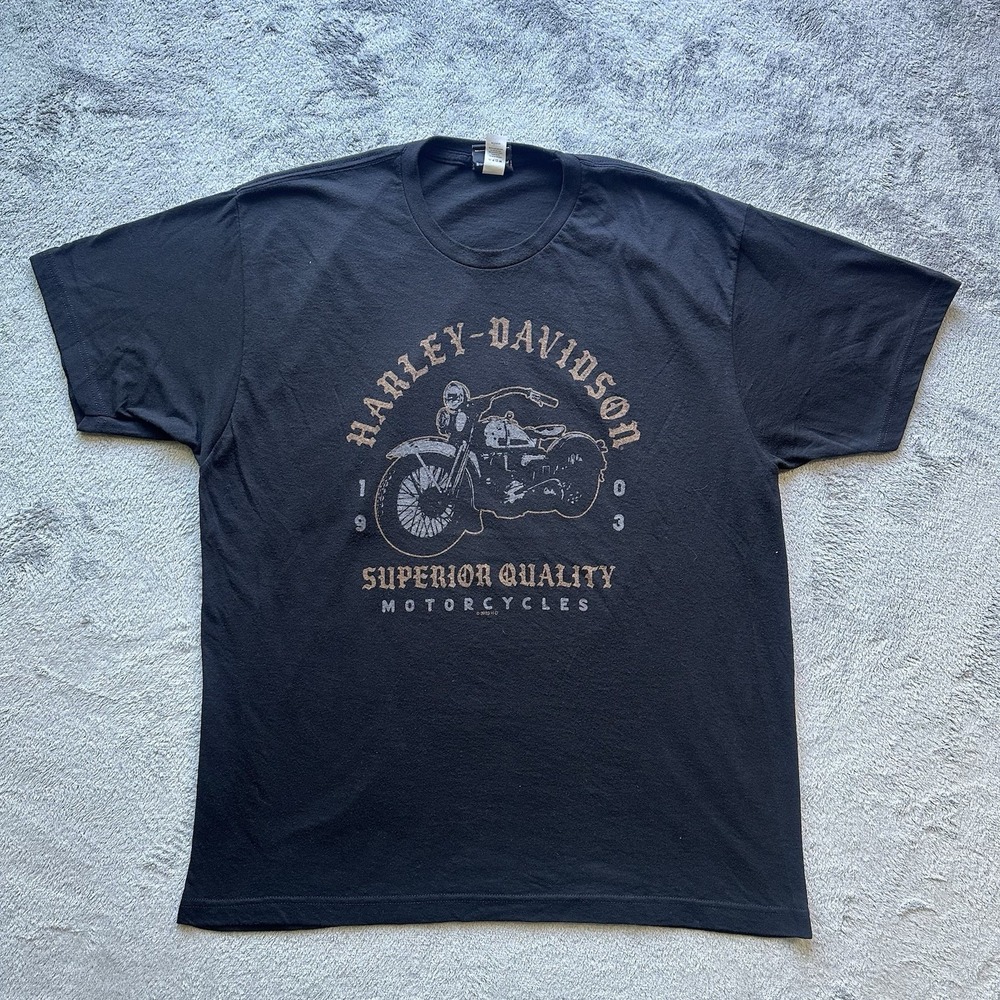 Harley-Davidson Mt Rainier Seattle WA XL Double Sided Vintage Style Graphic Tee‎